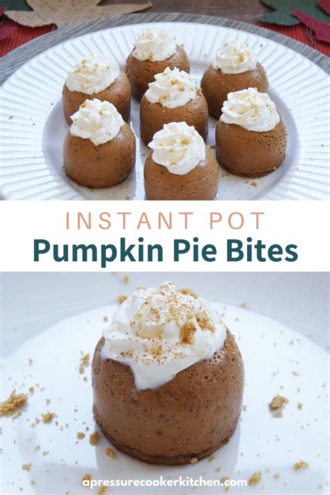 Instant Pot Pumpkin Pie Bites
