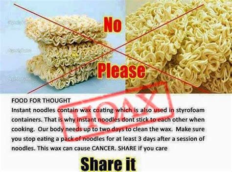 instant ramen noodles cancer