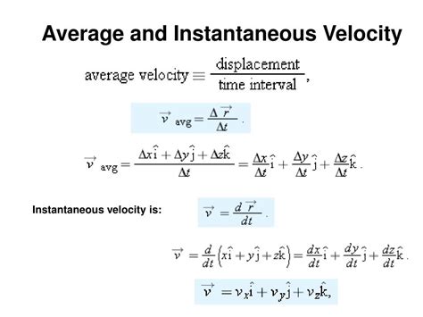 instantaneous velocity and average velocity are equal when the object