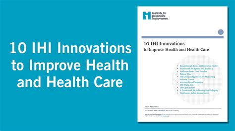 institute of healthcare innovation