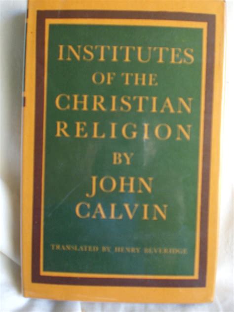 institutes of the christian religion