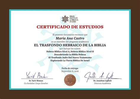 instituto biblico online certificado