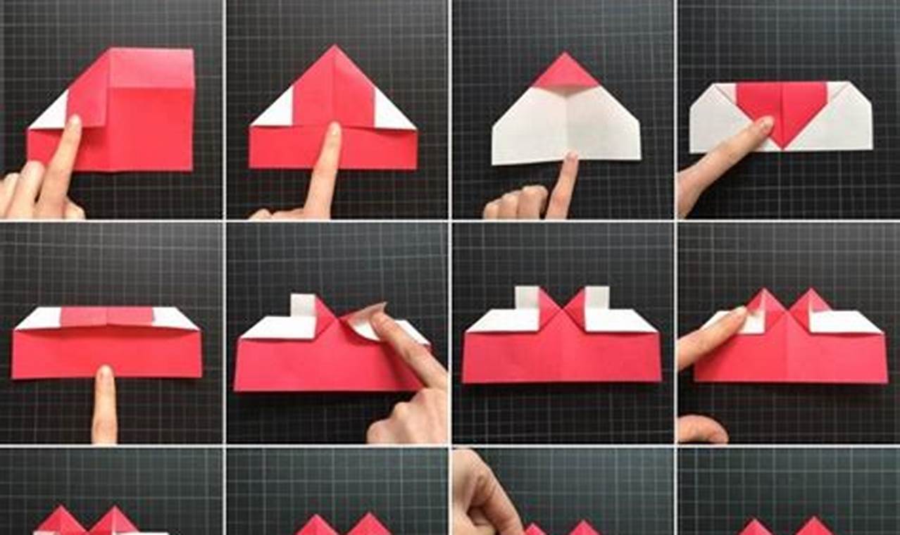 instrucciones para hacer un corazon en origami