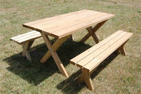 How to Build a Picnic Table with Attached Benches Diy picnic table