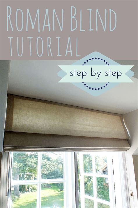 instructions for making roman shades