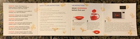 Instructions For Microwave Popcorn Popper