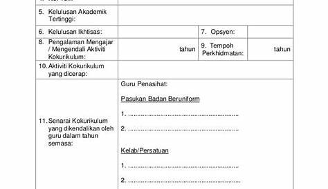 Instrumen Pemantauan Interaksi Kokurikulum 2021 | PDF