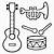 instrument coloring pages