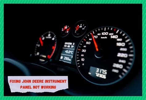 Instrument Panel Not Working