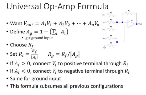 Instrumentation Op Amp Formula