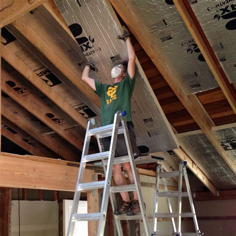 insulate garage ceiling with foam board