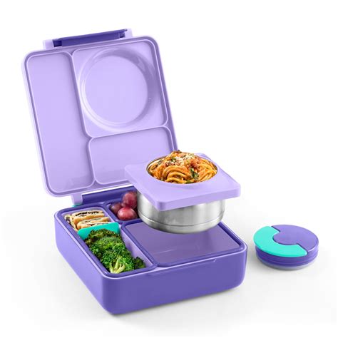 Portable Mini Lunch Box Double deck Storage School Insulated Bento