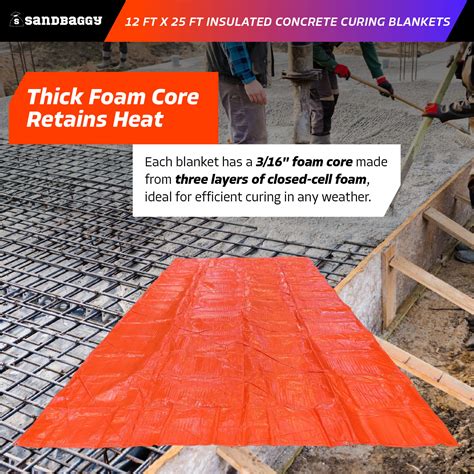 insulated blankets concrete