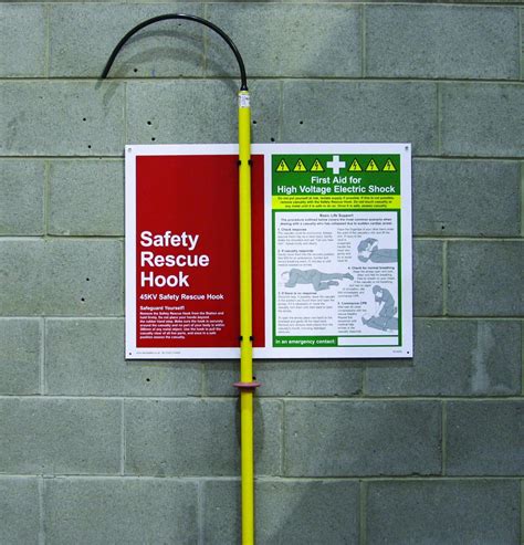 insulated electrical rescue hook
