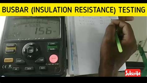 Insulation Resistance Test Busbar