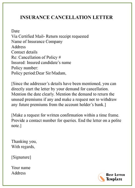 Cancellation Letter Template 5+ Free Word, PDF Documents