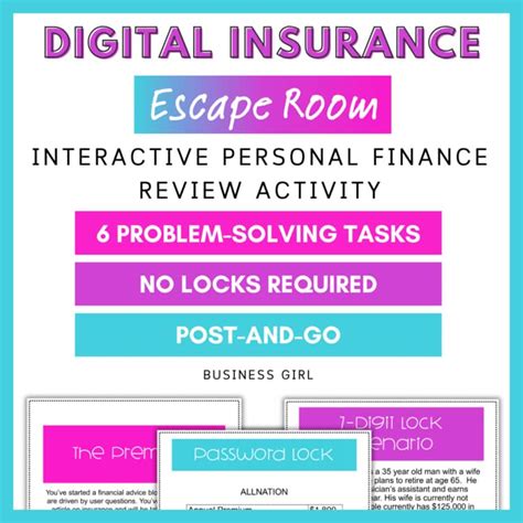 Insurance Digital Escape Activity Answer Key
