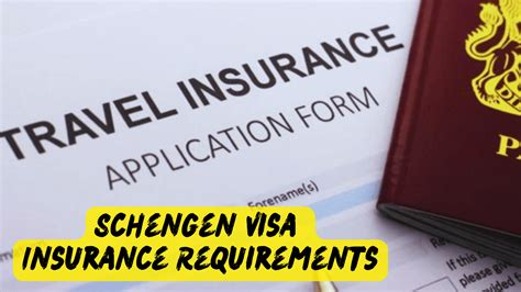 insurance required for schengen visa