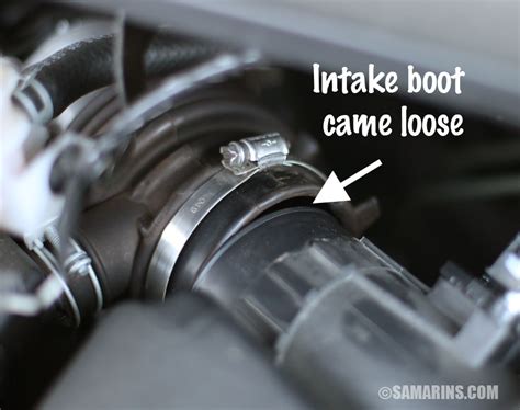 intake manifold vacuum leak quick fix
