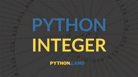 integer define in python