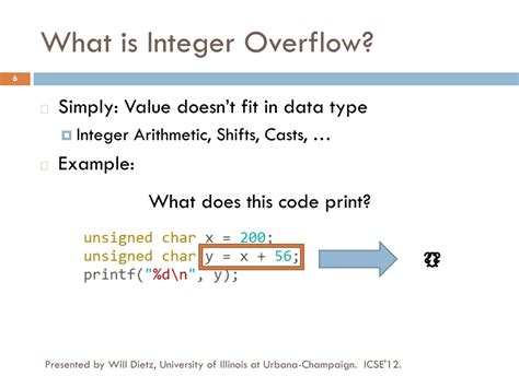integer overflow value