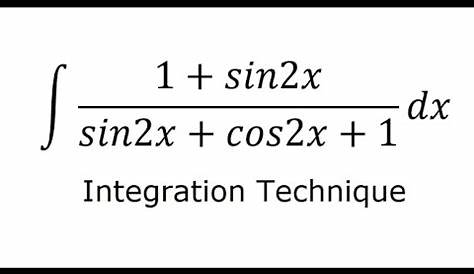 Integral Of 1sin2x Cos2x Dx What Is The Integration Sinx+cosx/1+sin2x? Quora