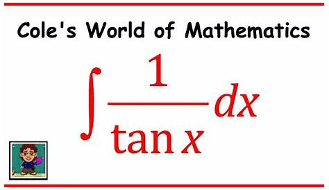 How to integrate 1/tanx Integration by Trig Substitution