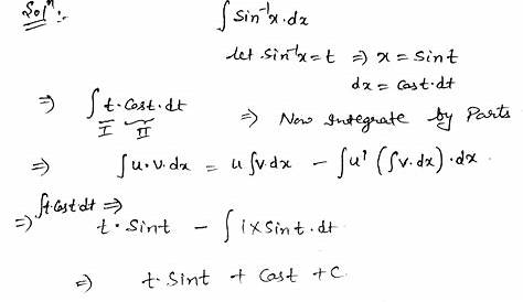 Integral Of Sin Inverse X Dx Example 43 Evaluate (pi ) Examples