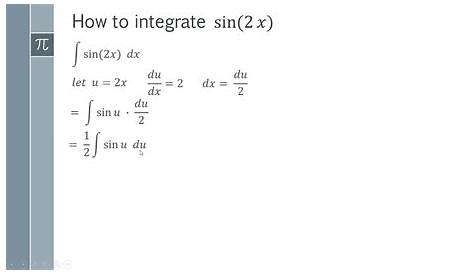 Integral Of Sin2ax No Title