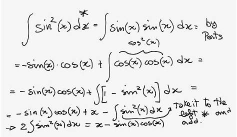 Integral Of Sin2axdx Integrate Sin 2x Perfect Interlude