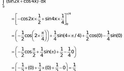 Integral Of Sin2x Cos4x From 0 To Pi 求积分∫cos2x/(sin^4x+cos^4x)dx_百度知道