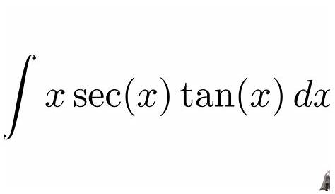 Integration Of Tanx Secx Tanx Dx Math Integrals 1483355