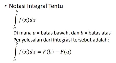 √ Integral (Pengertian, Rumus, Parsial, Subtitusi, Tak Tentu)