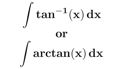 integral arctan 1/x