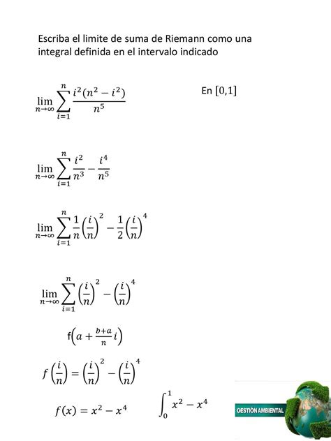 integral de riemann ejercicios