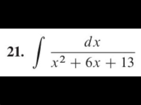 integral dx/x 2-6x+13