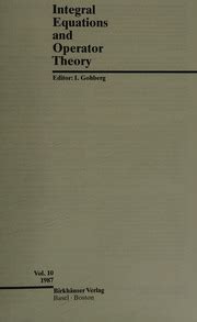 +14 Integral Equations And Operator Theory Popular