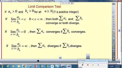 integral limit comparison test