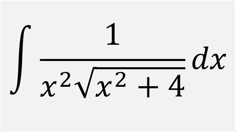 integral of 1/x 2 sqrt x 2+4