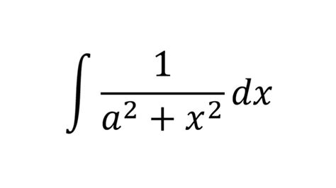 integral of 1/x 2-a 2 dx