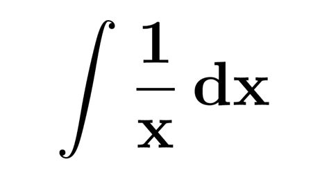 integral of 1 over x