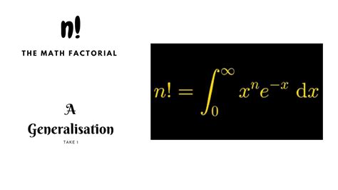 integral of a factorial