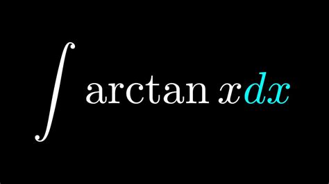 integral of arctan x dx