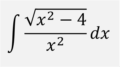 integral of dx/x 2 sqrt 4-x 2