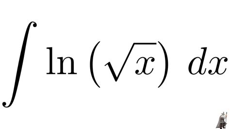 integral of ln sqrt x dx