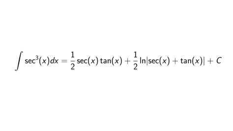 integral of sec x 3