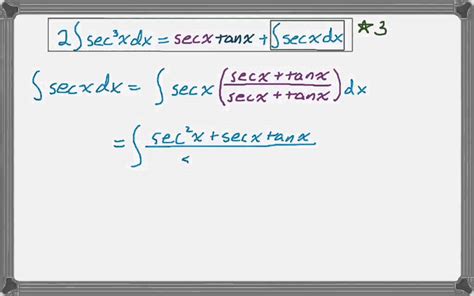 integral of secant cubed