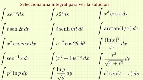 integral por partes ejercicios