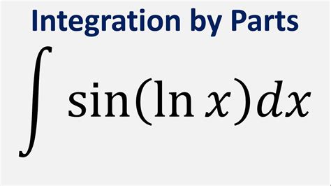 integral sin ln x dx