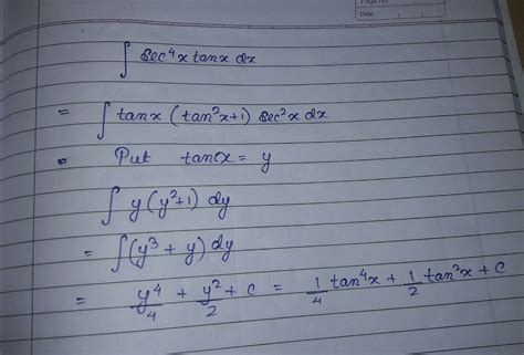 integral tan 4x sec 2x dx